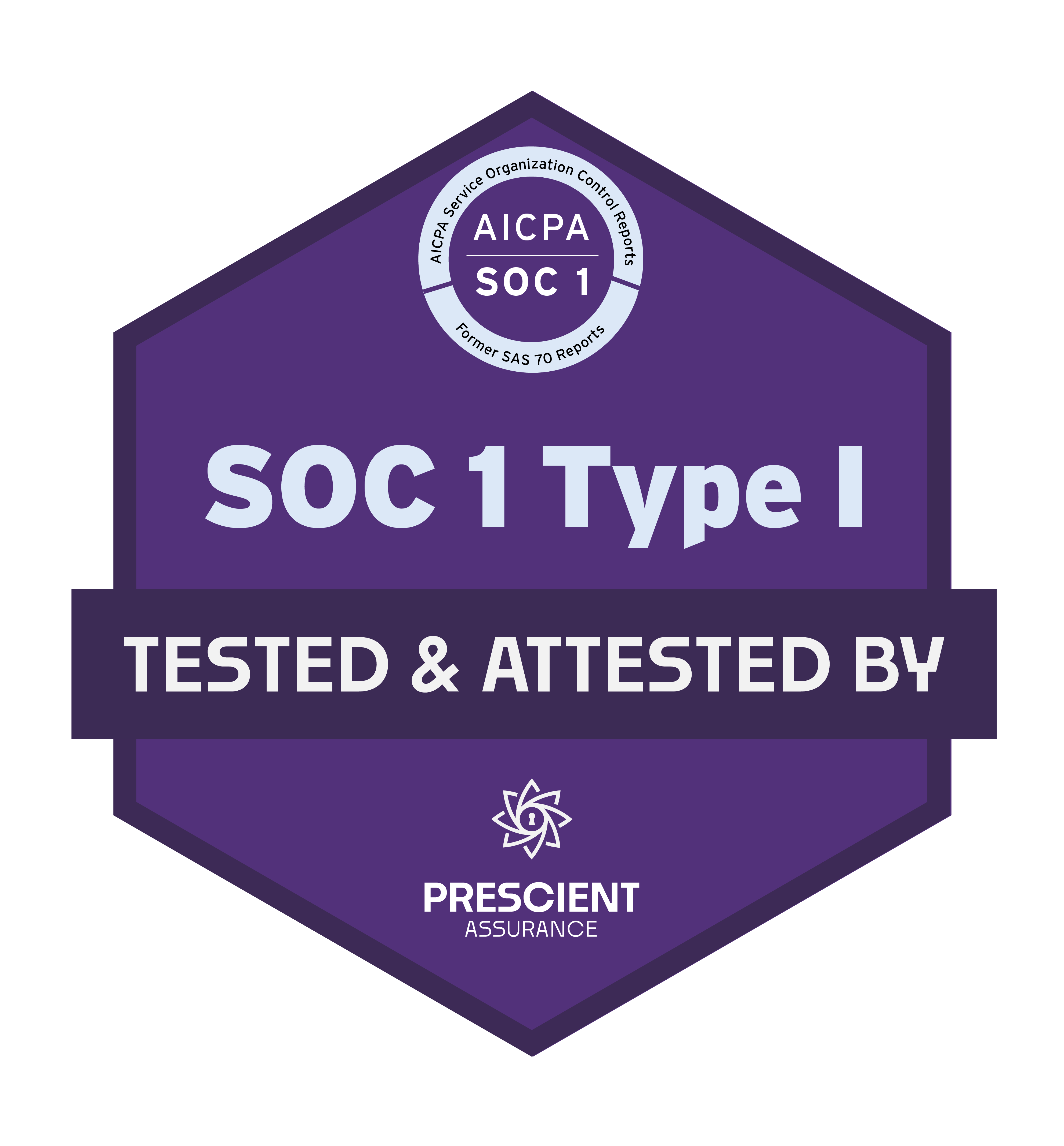 SOC 1 Type 1 Compliance Badge - Residential Mortgage Solution
